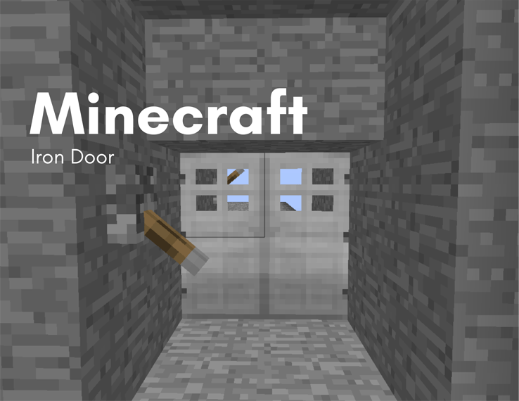 Minecraftで鉄の扉を開く方法
