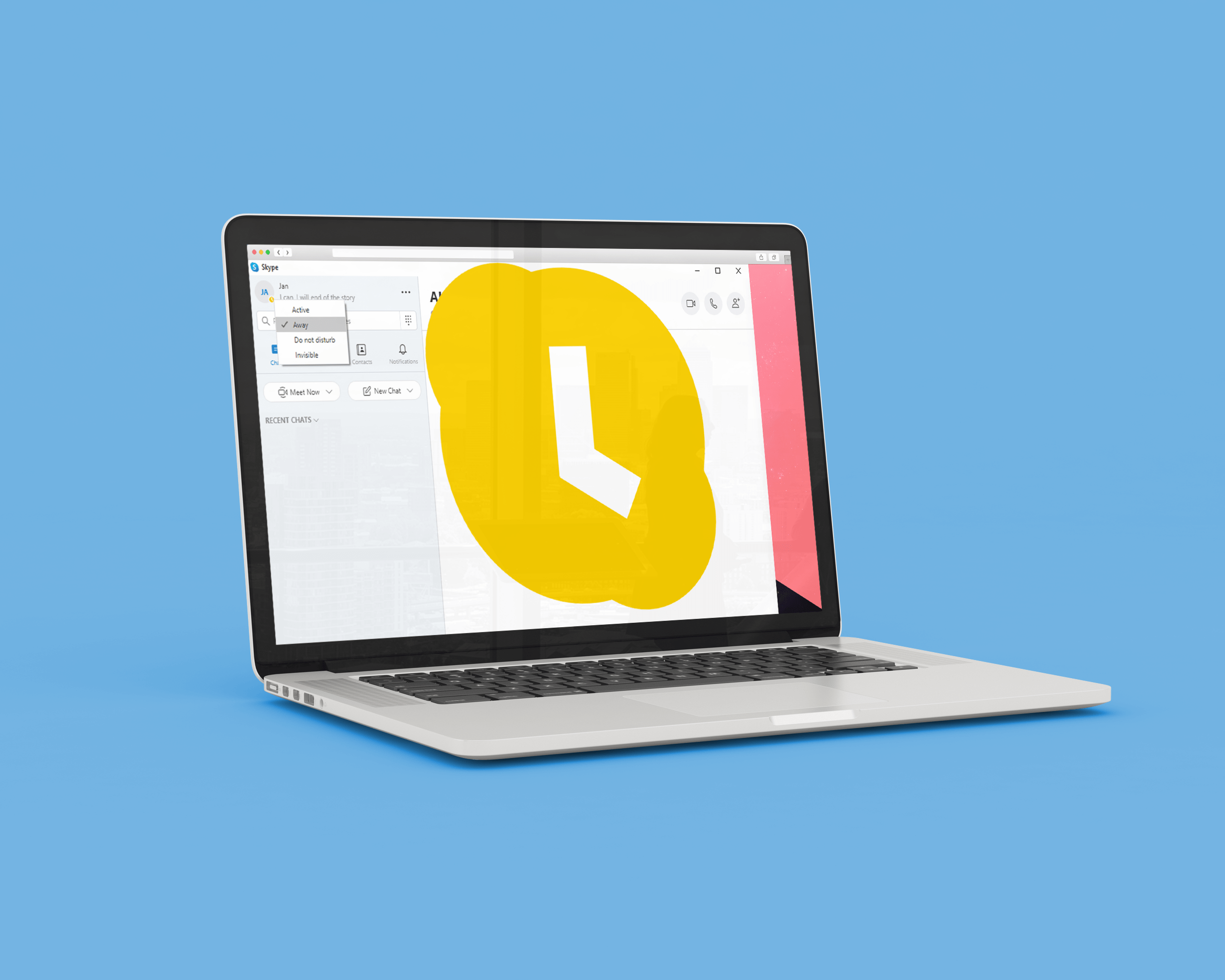 Cara Menetapkan Mesej di Skype