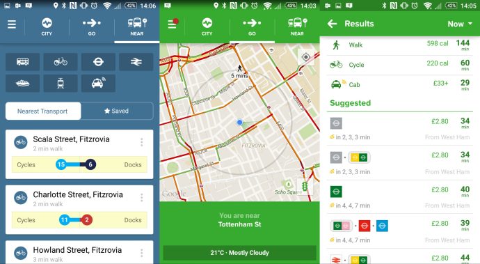Най -добрите приложения за Android 2015 - Citymapper