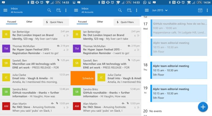 Най -добрите приложения за Android 2015 - Microsoft Outlook