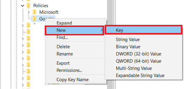 Ключ на системния регистър на Windows 2