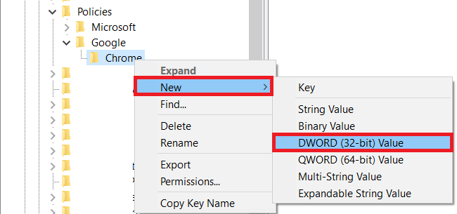 Ключ на системния регистър на Windows 3