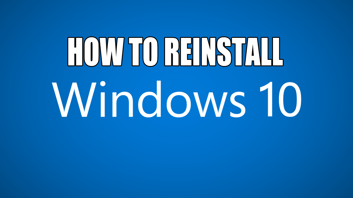วิธีการติดตั้ง Windows 10 ใหม่