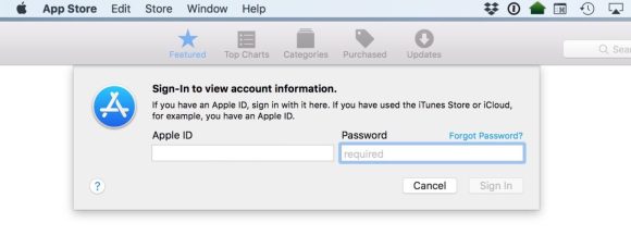 Masukkan Dialog ID Apple