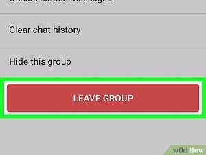 GroupMe Leave Group